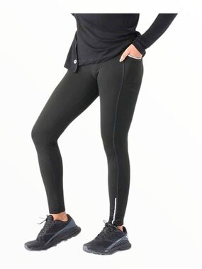 Smartwool new fleece merino wool lined full length leggings with pockets